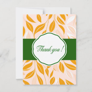 Postale Élégant Carte de remerciements moderne avec Motifs