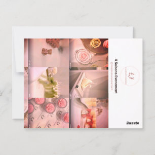 Postale Élégant Carte de visite de bougie 4saisons.evene