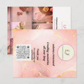 Postale Élégant Carte de visite de bougie | 4saisons.evene (Devant / Derrière)