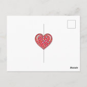 Postale Elegant Editibale Simple Cardiaque Design Carte Po (Dos)