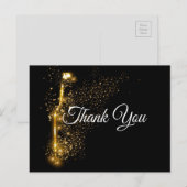 Postale Élégant thème du vin carte de remerciements (Devant / Derrière)