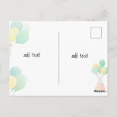 Postale Elégante carte d'anniversaire Conception des front (Dos)