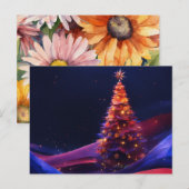 Postale Elégante carte de Noël artisanale (Devant / Derrière)