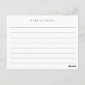 Postale Elégante carte de recette de Fête des mariées Boho (Dos)