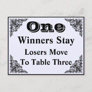 Postale Élégante carte de table de l'ornement victorien #1