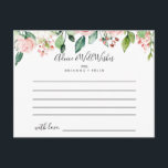 Postale Elégante Dainty Automne Floral Mariage carte conse<br><div class="desc">Cette élégante carte de conseil aux mariages floraux d'automne dainty est parfaite pour un mariage moderne. Le design présente des roses illustrées de rose, de blush et de blanc, des pivoines avec feuillage vert groupé en bouquets, accentuant les belles couleurs d'automne. Ces cartes sont parfaites pour un mariage, une douche...</div>