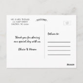 Postale Elégante Mason rustique Jar Lights Merci Carte pos (Dos)