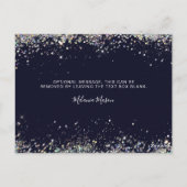 Postale Elégante Parties scintillant holographique Carte d (Dos)