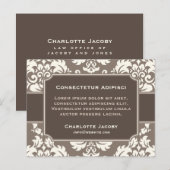 Postale Elégante publicité commerciale Damask carte postal (Devant / Derrière)