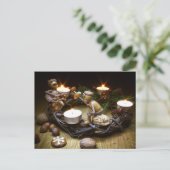 Postale Elfes de maïs sur la couronne de l'avent - Carte p (Debout devant)