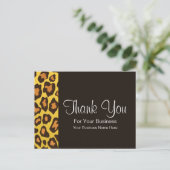 Postale Empreinte de léopard en gras :: Modèle de carte po (Debout devant)