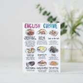 Postale English Card Briefkaart (Staand voorkant)