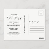 Postale Enregistrer la carte de date avec couple romantiqu (Dos)