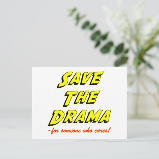 Postale Enregistrer la carte Drama Breakup (Debout devant)