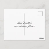 POSTALE ENREGISTRER LA DATE CARTE POST MARIAGE (Dos)