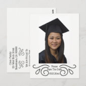 Postale Enregistrez Le Carte photo Date Graduation (Devant / Derrière)