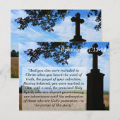 Postale Ephésiens 1 13 14 Carte mémoire écritures croisées (Devant / Derrière)