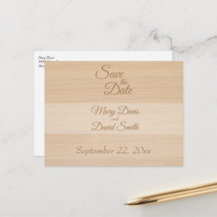 Postale Épingle en bois de pin clair pour carte de sauvega