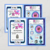 Postale Erbie - Erbium Horn Carte de jeu Unicorn (Devant / Derrière)