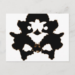 Postale Essai Rorschach d'une carte de lot d'encre