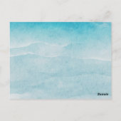 Postale Eté Blue Ocean Beach Carte de remerciements de mar (Dos)