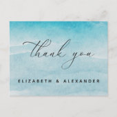 Postale Eté Blue Ocean Beach Carte de remerciements de mar (Devant)