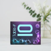 Postale ÉTOILES et LUMIÈRES Numéro de tableau Carte de siè (Debout devant)