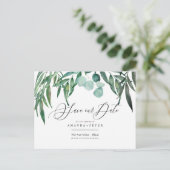 Postale Eucalyptus rustique, carte de sauvegarde de la ver (Debout devant)