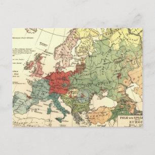 Postale Europe Carte Pays Antique Mondiale