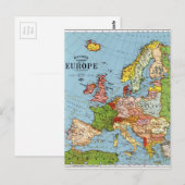 Postale Europe vintage Carte générale du XXe siècle (Devant / Derrière)