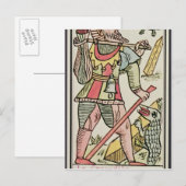 Postale Expiation, carte tarot, français (Devant / Derrière)