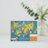 Postale Exploration et découverte Carte du monde de l'hist (Debout devant)