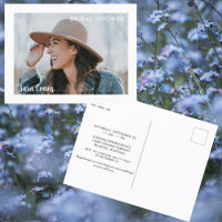 Faire carte d'invitation de fiançailles blanche av