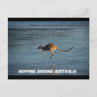 Postale Faire le tour de l'Australie Kangaroo carte postal