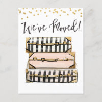 Annonce de déménagement Nous avons déménagé Carte 