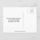 Postale Faire-part Art Automne Déplacer Nouvelle Adresse Carte Postal (Dos)