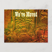 Postale Faire-part Art Automne Déplacer Nouvelle Adresse Carte Postal (Devant)