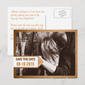 Postale Faire-part Avis postal Enregistrer la carte de date (Devant / Derrière)