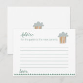 Postale Faire-part Baby shower Boho - Carte de conseil (Devant / Derrière)