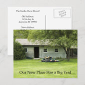 Postale Faire-part Big Yard - Carte de changement d'adresse (Devant / Derrière)