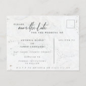 POSTALE FAIRE-PART BOÎTES EN MARBRE ENREGISTRER LA CARTE DE DATE (Dos)