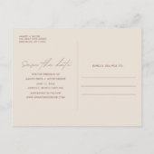 Postale Faire-part Budget Boho Photo Mariage Carte de Save the Date (Dos)