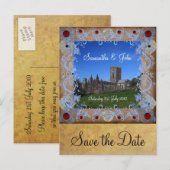 Postale Faire-part Cadre photo Cathédrale Carte de rappel de date (Devant / Derrière)