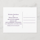 Postale Faire-part Calligraphie Enregistrer la date carte postale, vi (Dos)