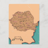 Postale Faire-part Carte ancienne des comtés de Roumanie (Devant)