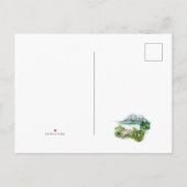 Postale Faire-part Carte aquarelle de Rio Destination Wedding (Dos)