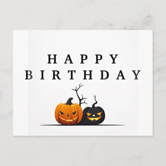 Postale Faire-part Carte d'anniversaire Halloween joyeux (Devant)