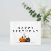 Postale Faire-part Carte d'anniversaire Halloween joyeux (Debout devant)