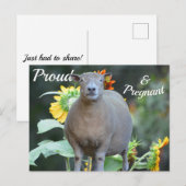 Postale Faire-part Carte d'annonce de grossesse pittoresque (Devant / Derrière)