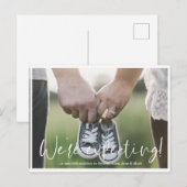 Postale Faire-part Carte d'annonce de grossesse simple moderne (Devant / Derrière)